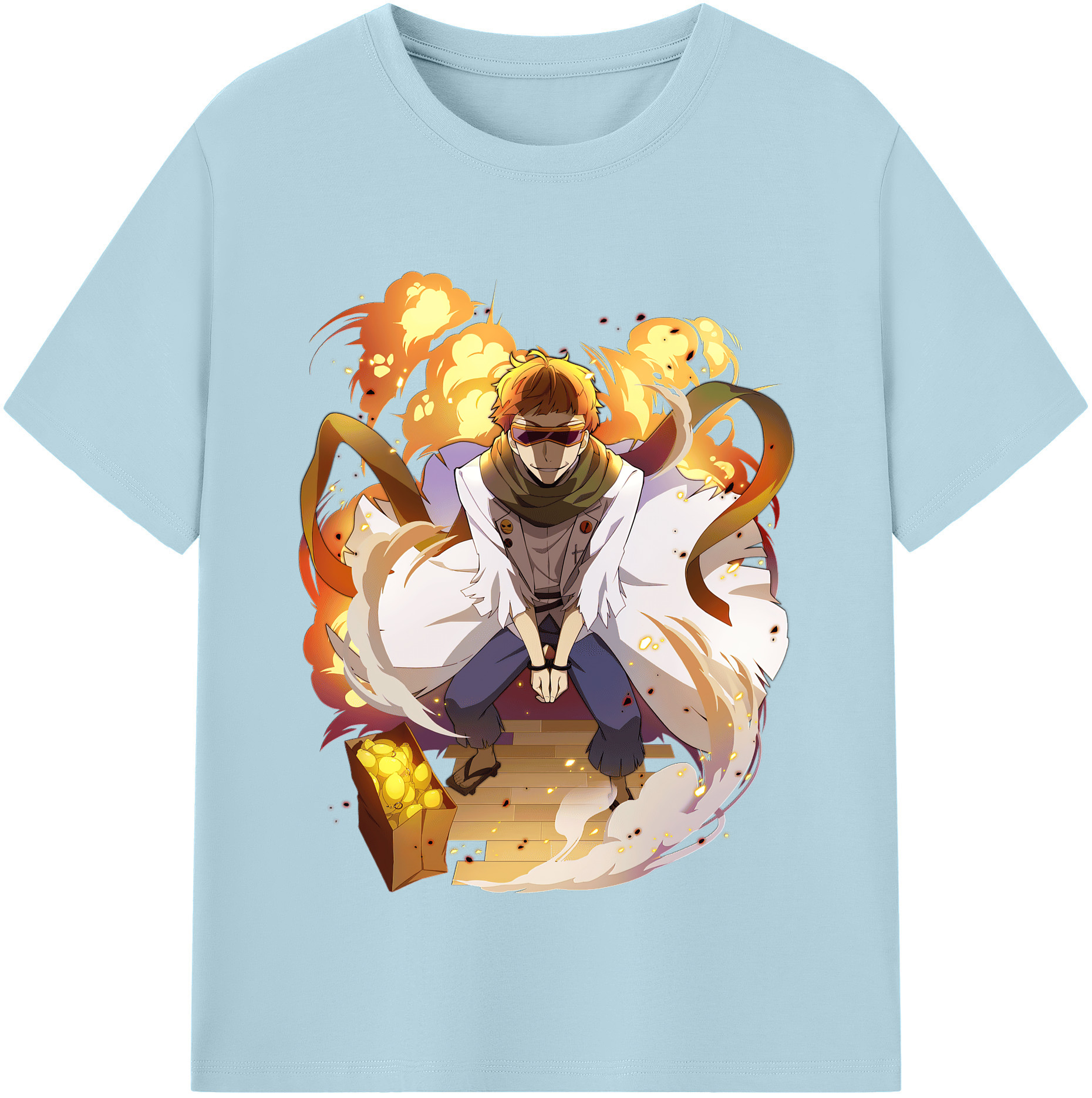 （画像用） 文豪ストレイドッグス Bungo Stray Dogs 綿100％半袖Tシャツ（フロントプリント）